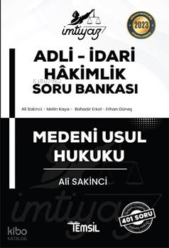 İmtiyaz Adli İdari Hakimlik Medeni Usul Hukuku Soru Bankası