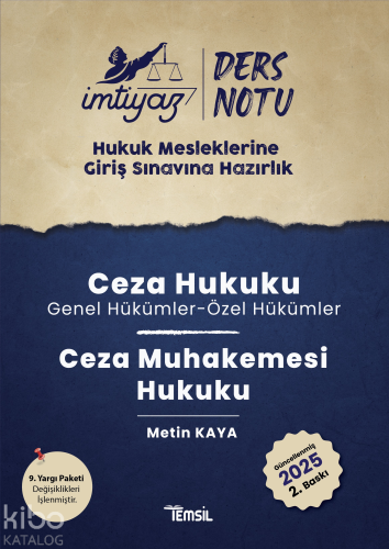 İmtiyaz HMGS Ceza Hukuku & Ceza Muhakemesi Hukuku Ders Notları