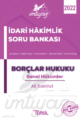 İmtiyaz - İdari Hakimlik Çalışma Kitabı Borçlar Hukuku