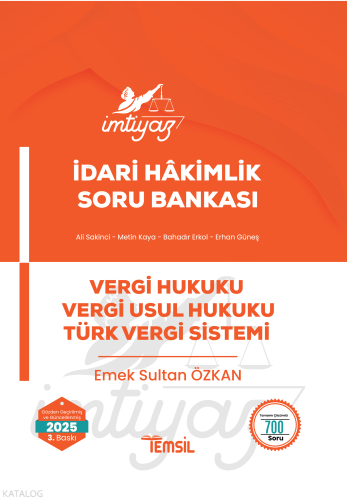 İmtiyaz İdari Hâkimlik Vergi Hukuku Vergi Usul Hukuku Türk Vergi Siste