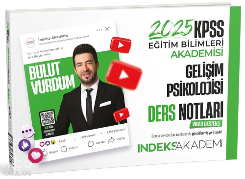 İndeks Akademi 2025 KPSS Eğitim Bilimleri Gelişim Psikolojisi Video Ders Notları