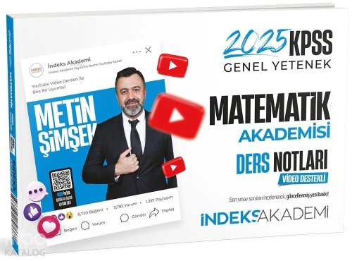 İndeks Akademi 2025 KPSS Matematik Akademisi Video Ders Notları