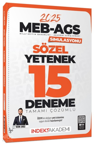 İndeks Akademi 2025 MEB-AGS Simülasyonu Sözel Yetenek 15 Deneme Çözüml