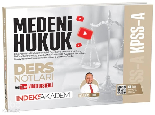 İndeks Akademi 2026 KPSS A Grubu Medeni Hukuk Video Ders Notları