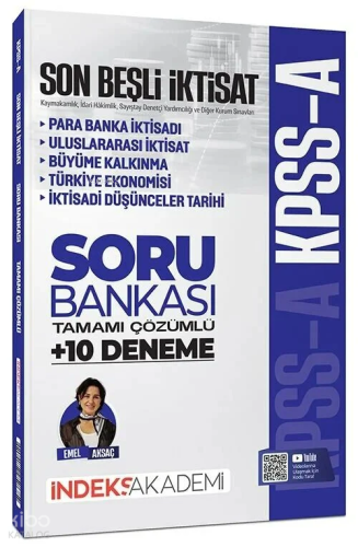İndeks Akademi KPSS A Grubu İktisat Son Beşli Soru Bankası ve 10 Deneme Çözümlü