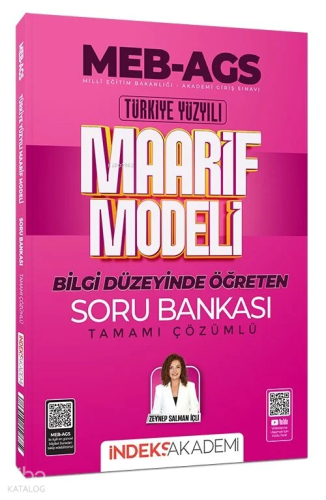 İndeks Akademi MEB-AGS Türkiye Yüzyılı Maarif Modeli Soru Bankası Çözümlü