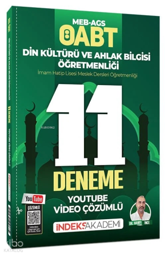 İndeks Akademi ÖABT MEB-AGS Din Kültürü ve Ahlak Bilgisi 11 Deneme You