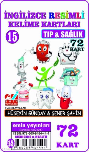 İngilizce 15.Tıp ve Sağlık / Resimli Kelime Kartları  72-Kart