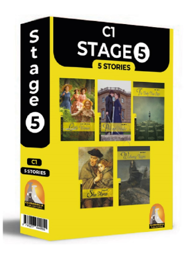 İngilizce Hikaye Stage 5 - 5'li Hikaye Seti Kutu Tanıtım (C1) Seviyelerinde Kare Kod Okumalı