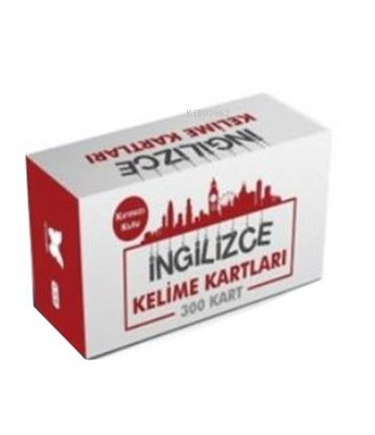İngilizce Kelime Öğreten Kartlar - 300 Kart (Kırmızı) 3. Kutu - Kitapi