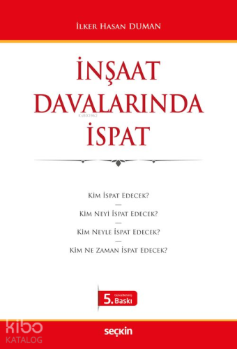 İnşaat Davalarında İspat - Kitapiks.com