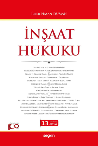 İnşaat Hukuku - Kitapiks.com
