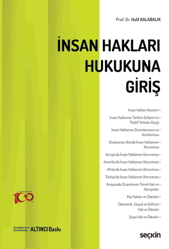 İnsan Hakları Hukukuna Giriş - Kitapiks.com