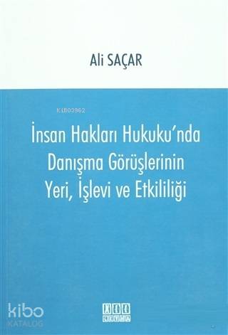 İnsan Hakları Hukuku'nda Danışma Görüşlerinin Yeri, İşlevi ve Etkilili