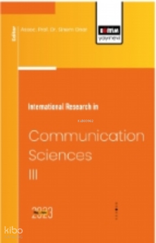 International Research in Communication Sciences III