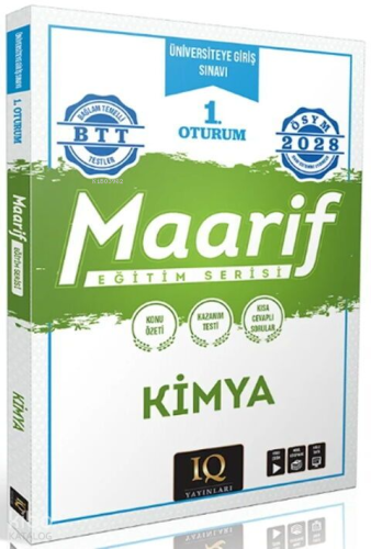 IQ Yayınları 2028 TYT Kimya Maarif Eğitim Serisi 1. Oturum