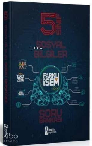 İsem 2021 5.Sınıf Farklı İsem Sosyal Bilgiler Soru Bankası İsem Yayıncılık