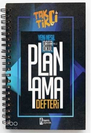 İsem 2021 Taktikçi Orta Okul Yeni Nesil Planlama Defteri İsem Yayıncılık