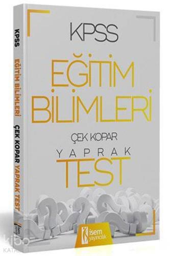 İsem Yayınları 2020 KPSS Eğitim Bilimleri Yaprak Test