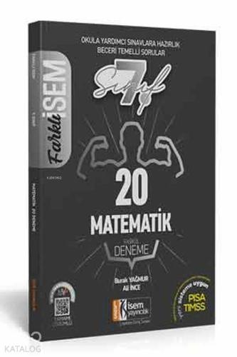 İsem Yayınları 7. Sınıf Matematik 20 Deneme Sınavı İsem 