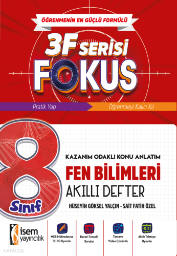 İsem Yayınları 8. Sınıf Fen Bilimleri Akıllı Defter