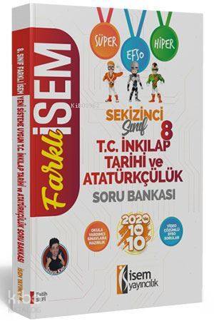 İsem Yayınları 8. Sınıf LGS T.C. İnkılap Tarihi ve Atatürkçülük Soru Bankası İsem 