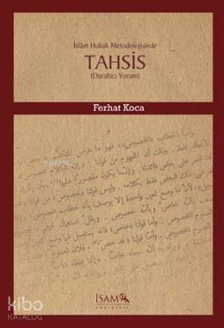 İslam Hukuk Metodolojisinde Tahsis - Kitapiks.com