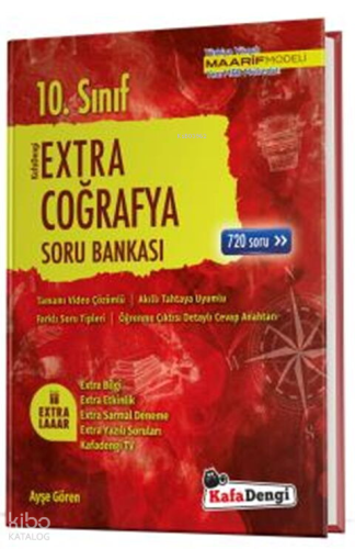 Kafa Dengi 10.Sınıf Extra Coğrafya Soru Bankası (Tümü Video Çözümlü)