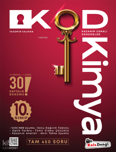 Kafa Dengi Yayınları 10. Sınıf Kimya KOD 30 Deneme