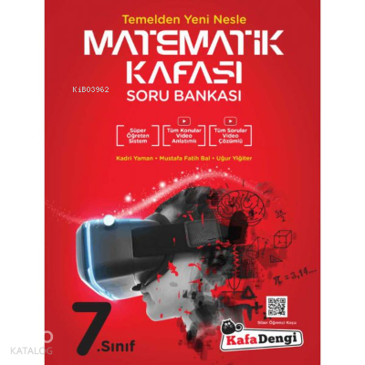 Kafadengi 7.Sınıf Matematik Kafası Soru Bankası (Tümü Video Çözümlü)
