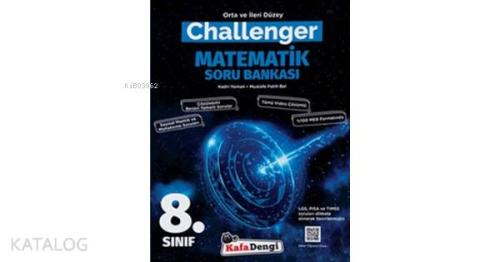 Kafadengi 8.Sınıf Challenger Matematik Soru Bankası (Tümü Video Çözümlü)