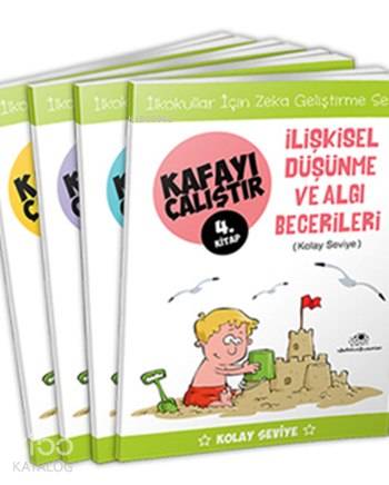 Kafayı Çalıştır Seti (4 Kitap); Zekâ Geliştirme Seti, Kolay Seviye, 5 - 7 Yaş