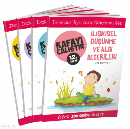 Kafayı Çalıştır - Zekâ Geliştirme Seti - Zor Seviye (4 Kitap)