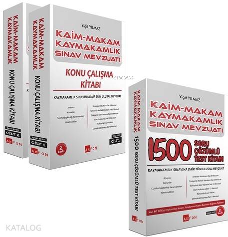 Kaim Makam Sınav Mevzuatı Konu Çalışma Kitabı Soru Bankası