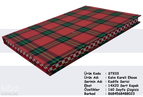 Kalın Kareli Ekose - Kadife Serisi