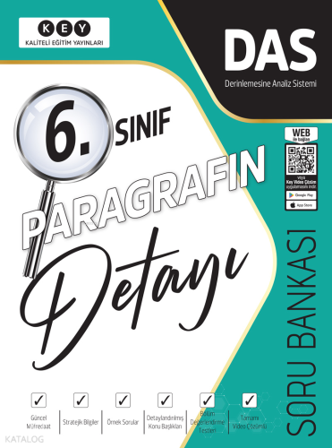 Kaliteli Eğitim Yayınları 6. Sınıf Paragrafın Detayı Soru Bankası