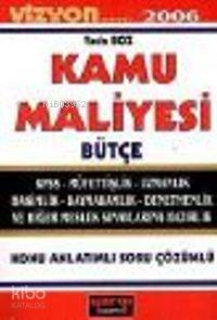 Kamu Maliyesi; Bütçe