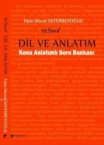Karahan 10.Sınıf Dil ve Anlatım Konu Anlatımlı Soru Bankası - Kitapiks
