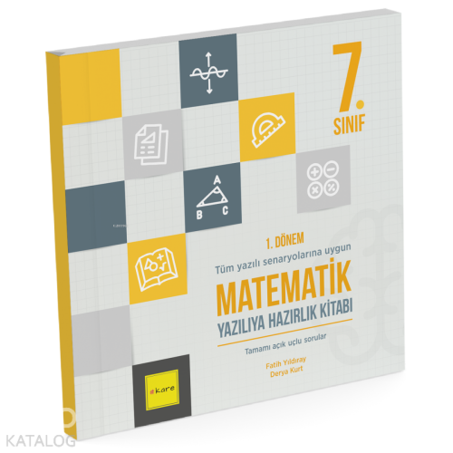 Kare Yayınları 7. Sınıf 1. Dönem Matematik Yazılıya Hazırlık Kitabı