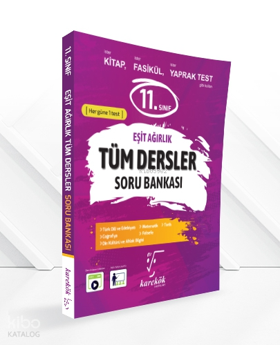 Karekök 11. Sınıf Eşit Ağırlık Tüm Dersler Soru Bankası