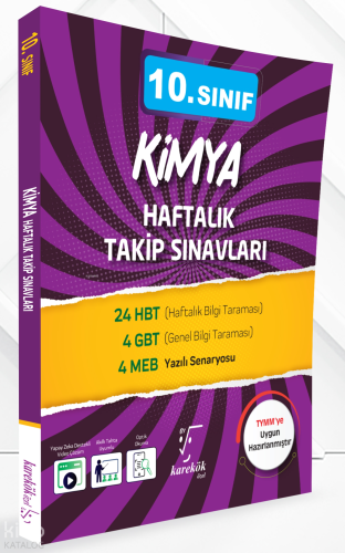 Karekök Yayınları 10. Sınıf Kimya Haftalık Takip Sınavları
