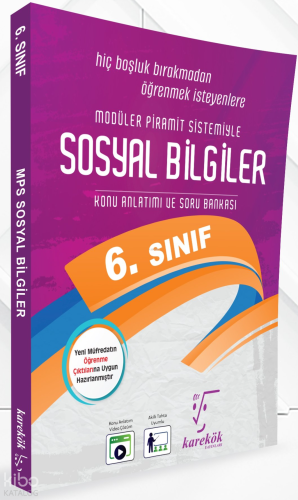 Karekök Yayınları 6.Sınıf Sosyal Bilgiler (Modüler Piramit Sistemi)
