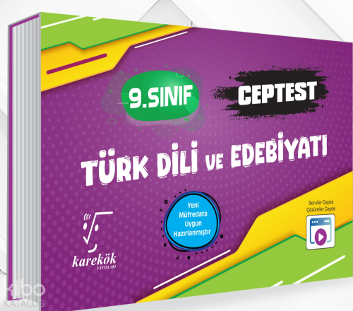 Karekök Yayınları 9.Sınıf Cep Test Türk Dili ve Edebiyat