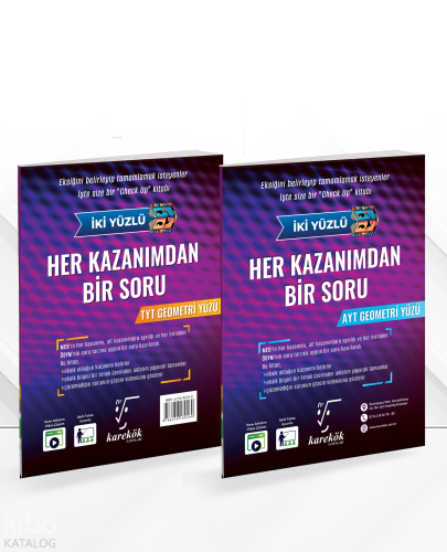 Karekök Yayınları Her Kazanımdan Bir Soru Tyt-Ayt Geometri Soru Bankas