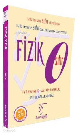 Karekök Yayınları TYT AYT Ön Hazırlık Fizik Sıfır Lise Temellendirme Konu Anlatımlı Karekök