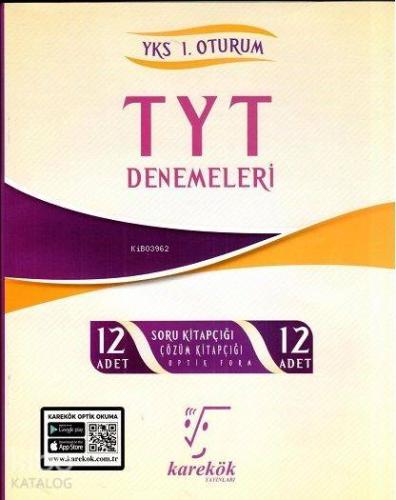 Karekök Yayınları TYT Denemeleri 12 Adet Karekök