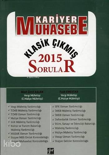 Kariyer Maliye Klasik Çıkmış Sorular