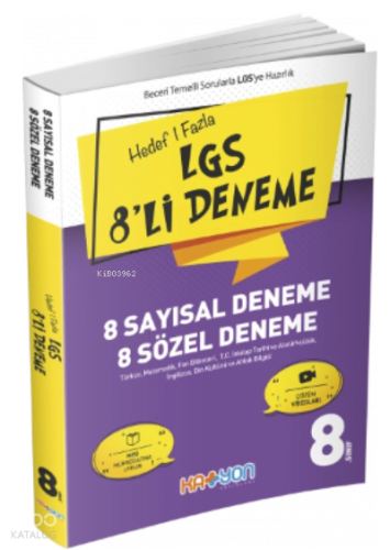Katyon 8. Sınıf LGS 8'li Deneme ( 8 Sayısal - 8 Sözel )