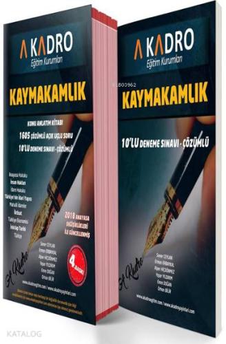 Kaymakamlık Konu Anlatım Kitabı ve 10'lu Deneme Sınavı Çözümlü (2 Cilt Takım); 2018 Anayasa Değişiklikleri ile Güncellenmiş