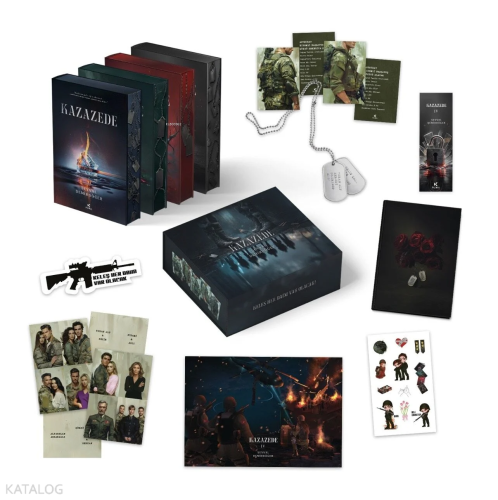 Kazazede 4 Kitap  (Ciltli - Kutu - Yan Boyamalı )